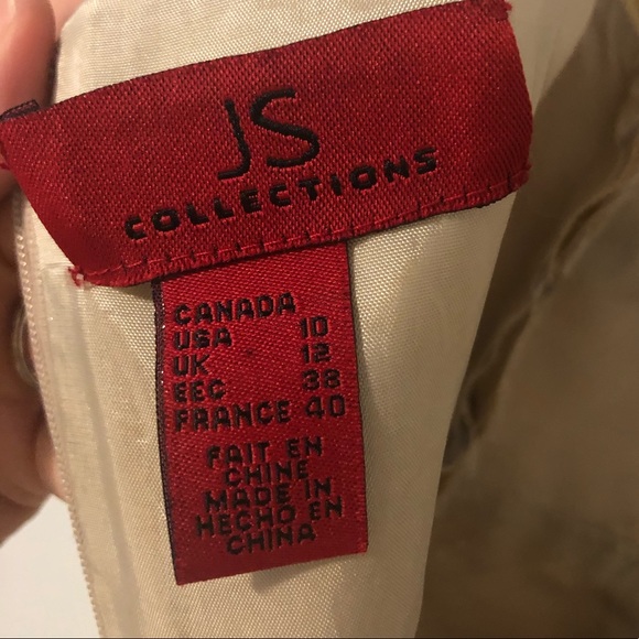 A silky, golden yellow dress with flower print - Picture 4 of 4